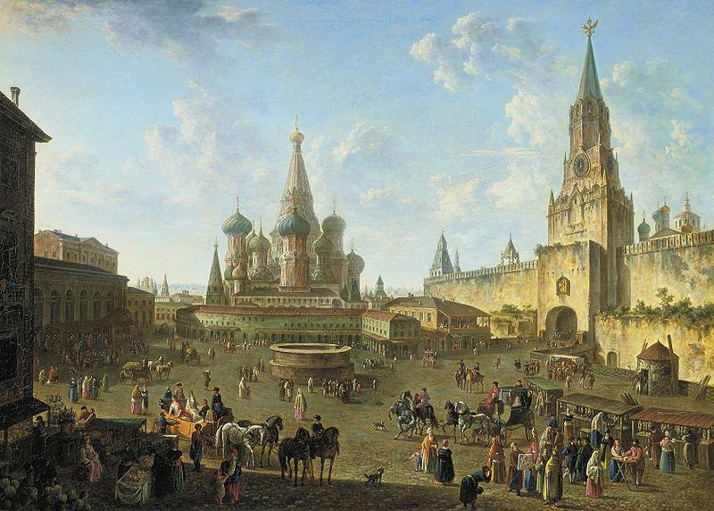 Fedor Yakovlevich Alekseev Red Square in Moscow